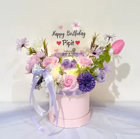 Bloom Box Akrilik Ucapan Ulang Tahun Buahbatu